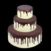 Afbeelding van Dripcake taart - bruin