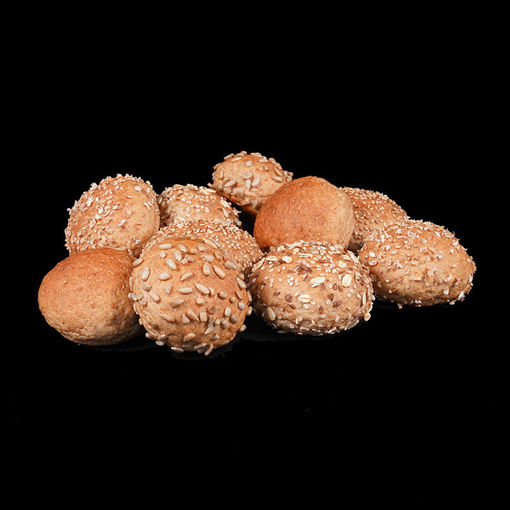 Afbeelding van Mini assorti broodjes bruin 10 stuks