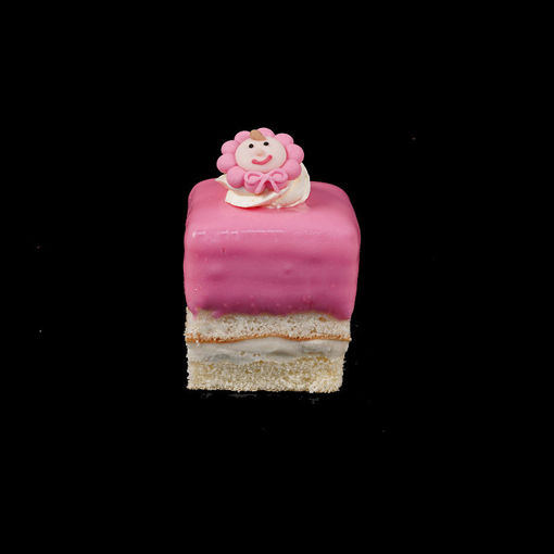 Afbeelding van Geboorte petit four roze