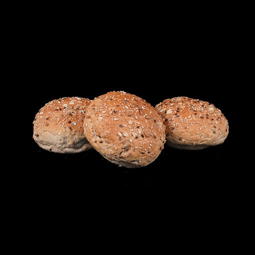 Afbeelding van Meerkoren broodje hard (bake-off) 3 stuks