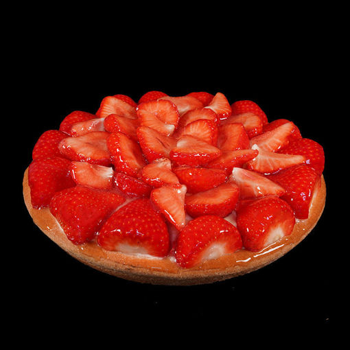 Afbeelding van Aardbeien vlaai met verse aardbeien 8 personen