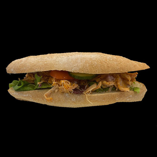 Afbeelding van Belegd broodje - pulled chicken