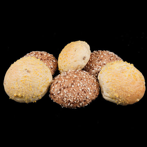 Afbeelding van Mini afbak broodjes assorti 6 stuks - bake off