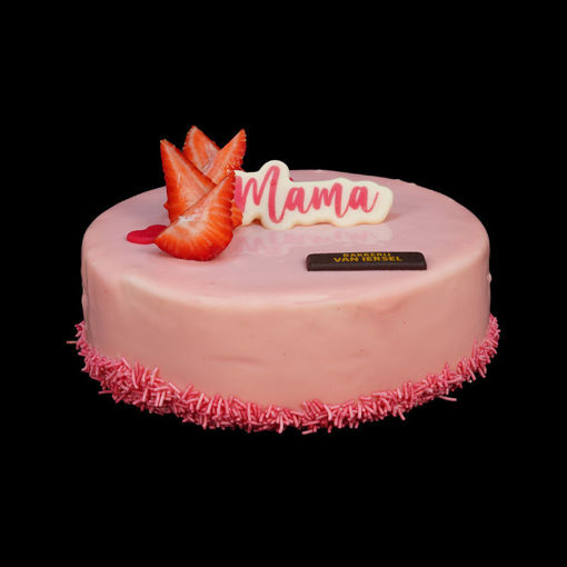 Afbeelding van Moederdag taartje roze 6/8 personen