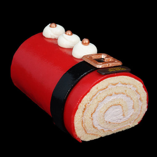 Afbeelding van Kerstman jas schnitte - bosvrucht/yoghurt