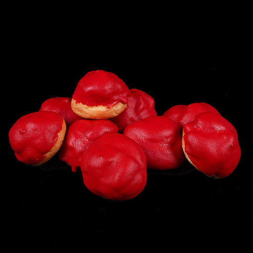 Afbeelding van Kerst (rode) slagr.soesjes 12 stuks