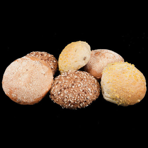 Afbeelding van Mini afbak broodjes assorti 6 stuks - bake off