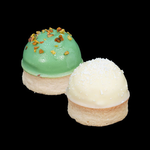 Afbeelding van Mini Tartelette 6 stuks (pistache/kokos witte chocolade)
