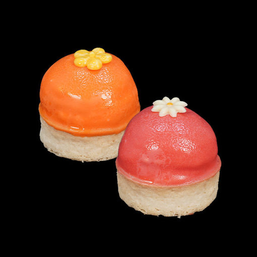 Afbeelding van Mini Tartelette 6 stuks (yuzu/framboos)